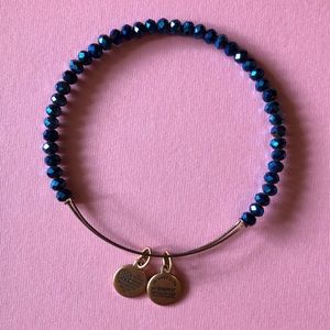 Alex and Ani - deep blue crystal bangle bracelet💙 EUC